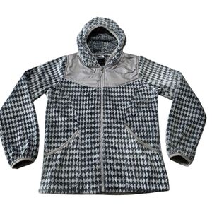 The North Face Kids Jacket - Black and Gray Diamond Pattern